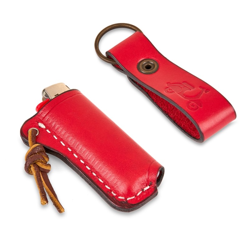 Ayı Kamp Vespa Çakmak & Anahtarlık Seti (Kırmızı)